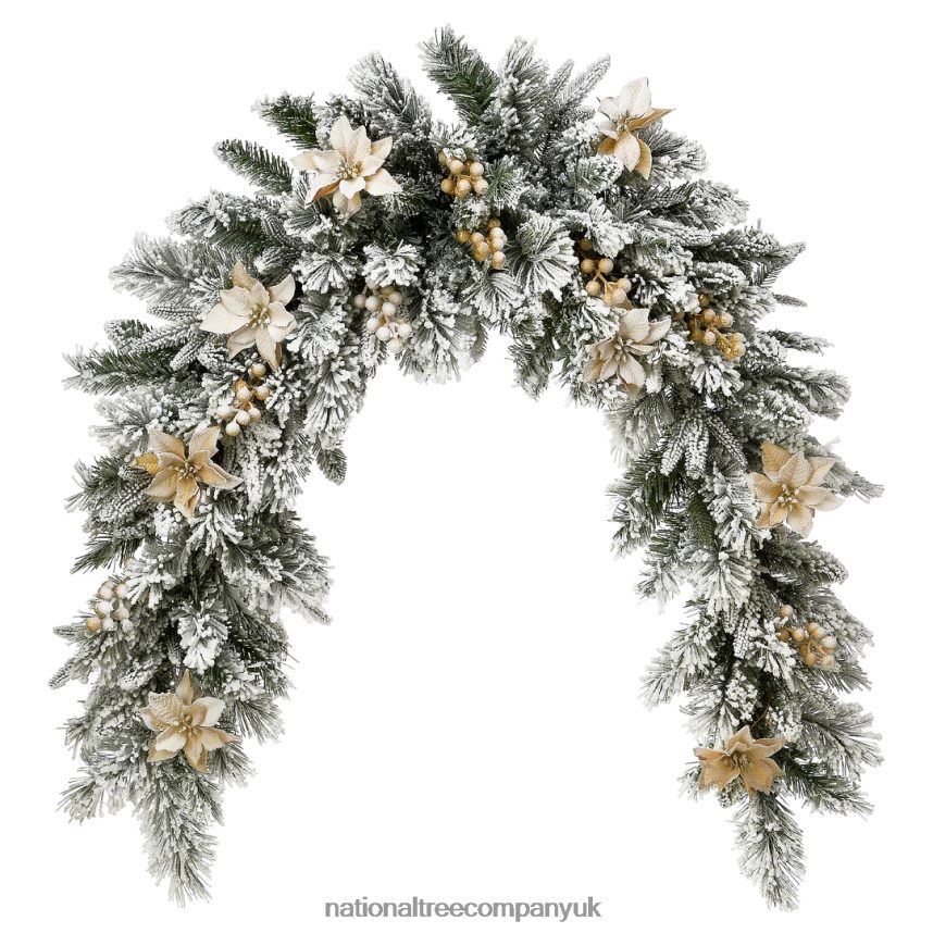 Greenery | National Tree Company 6 ft Frosted Colonial Fir Mantle Swag F2L4F483